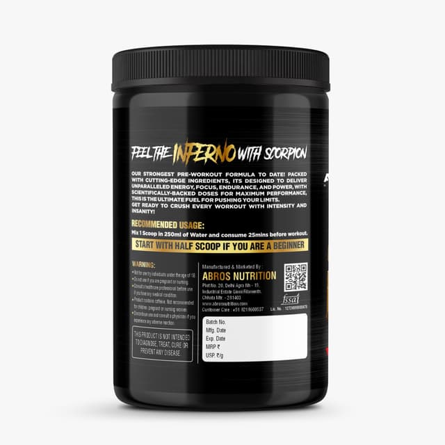 Scorpion Pre Workout - Tingling - Mango Masti - Image 4