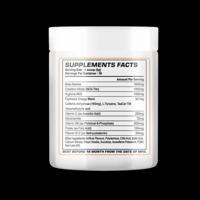 Bolt Pre Workout - Orange - 150 Gm - Image 3