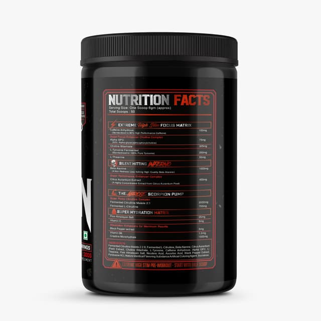 Scorpion Pre Workout - Non-Tingling - Mango Masti - Image 3