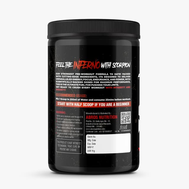 Scorpion Pre Workout - Non-Tingling - Mango Masti - Image 4